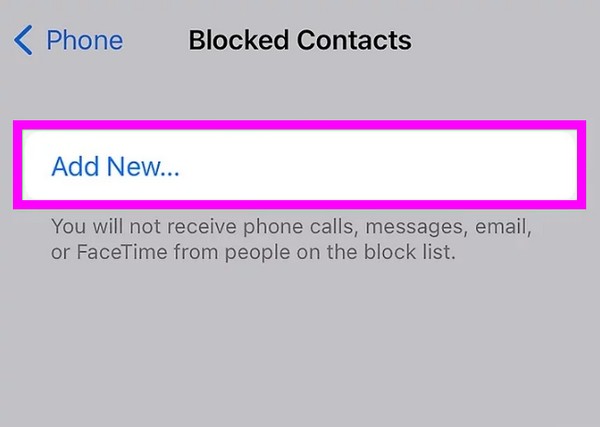 block number on settings
