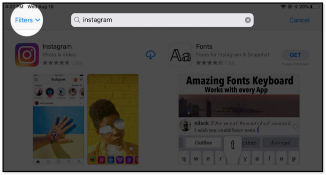 Locate the App Store on your iPad
