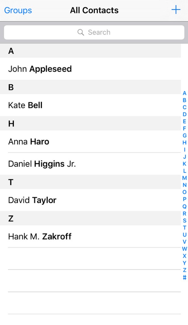 find phone number on iphone contacts