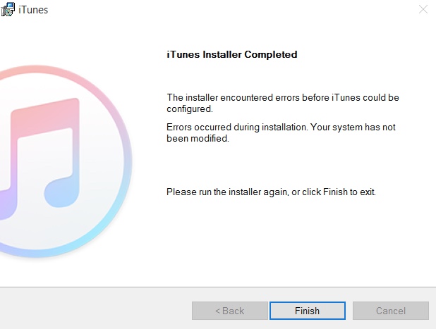 instalar o iTunes no Windows 10