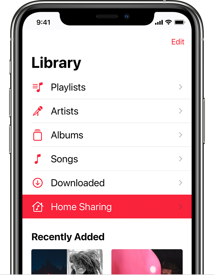 Muziek-app openen