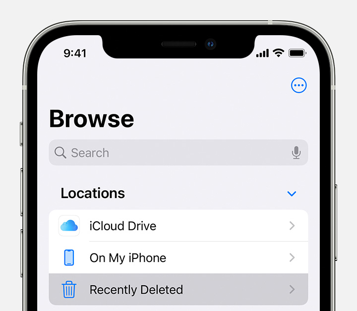 Cómo recuperar archivos borrados de la aplicación de archivos de iPhone