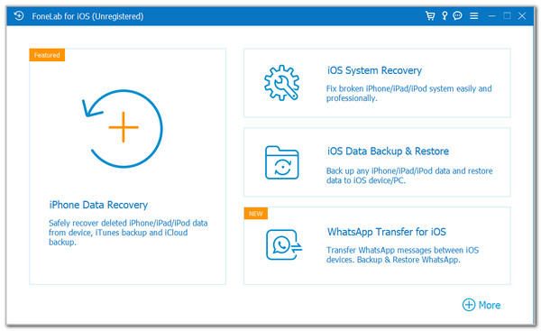 Click iPhone Data Recovery Button