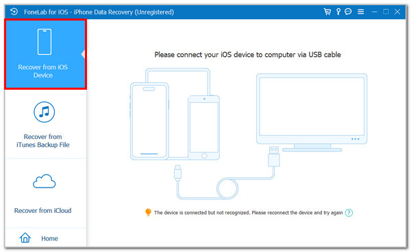 Click Recover From IOS Device Button