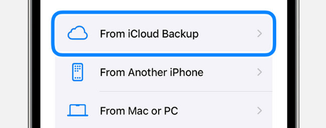 从 iPhone 上的 icloud 备份按钮