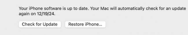 restore iphone button