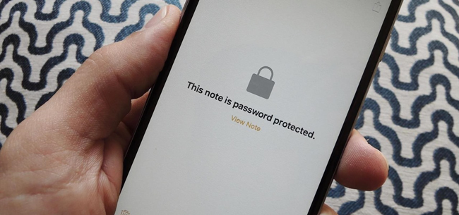 Lock iPhone Notes