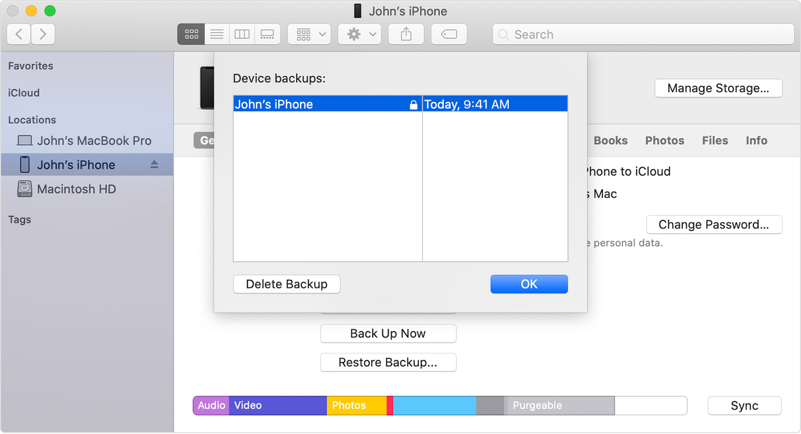 mac Encrypt iPhone iPhone Backups