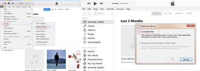 itunes kütüphanesini düzenle