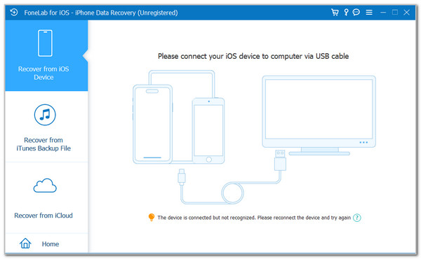 Click Recover From IOS Device Button