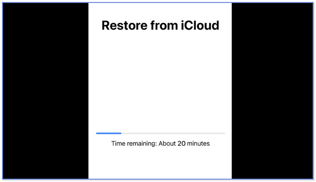 Restore from iCloud screen