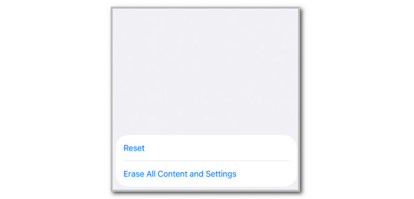 Tap Erase All Content And Settings Button