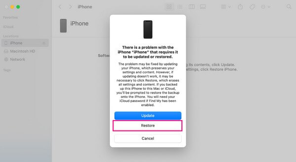 click the Restore tab