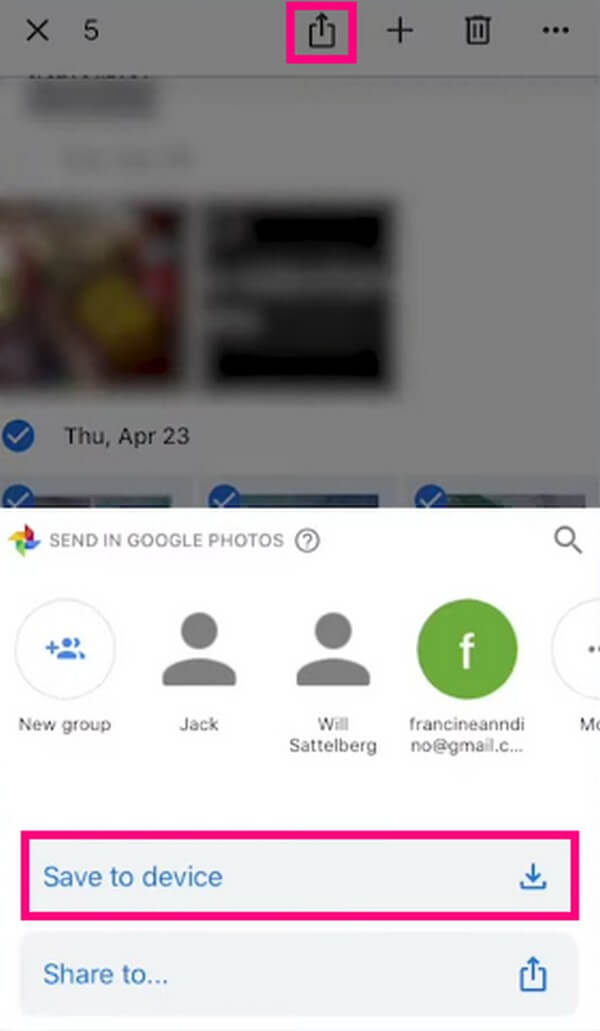 Obnovte smazané fotografie na iPadu pomocí Fotek Google