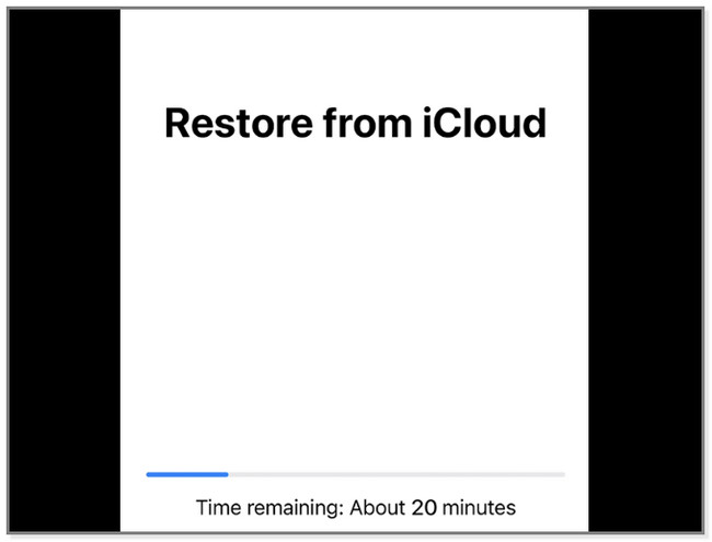 Restore from iCloud screen