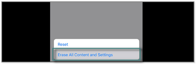choose the Erase All Content and Settings button