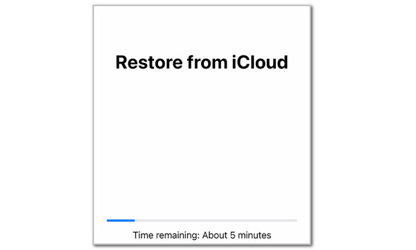Restore From iCloud Screen
