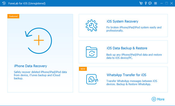 Click iPhone Data Recovery Button