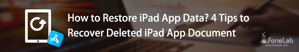 palauttaa iPad-sovelluksen tiedot