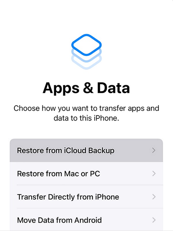 восстановить из резервной копии icloud