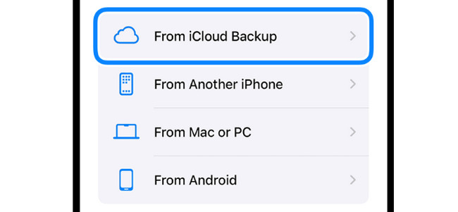 επαναφορά iphone από το icloud backup