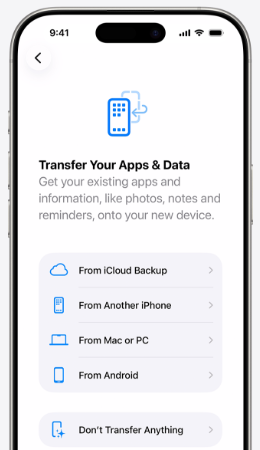 restore from icloud backup