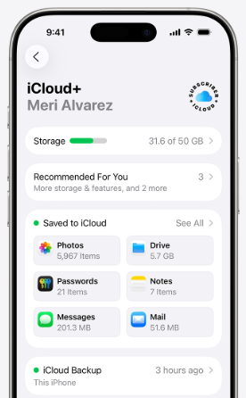 icloud sync data