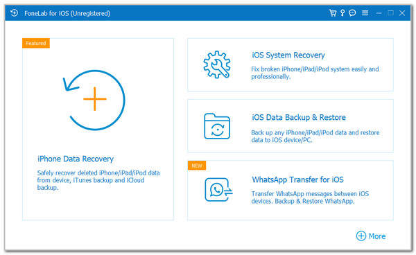 Click iPhone Data Recovery Button