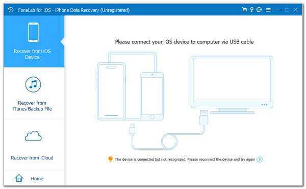 Click Recover From IOS Device Button