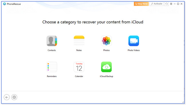 click the iCloud Backup button