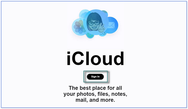 bezoek de officiële website van iCloud