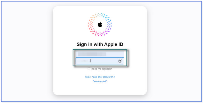 sign in with the account