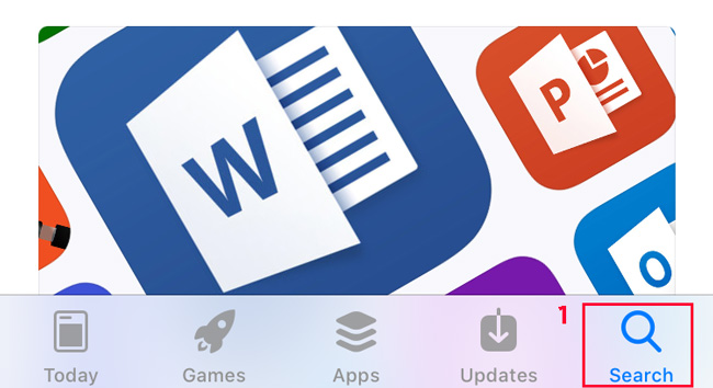 iPhone Gendan tabt app