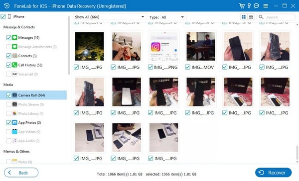 Proceed to Recover Selection