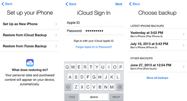 ICloud Yedeklemesinden Geri Yükleme