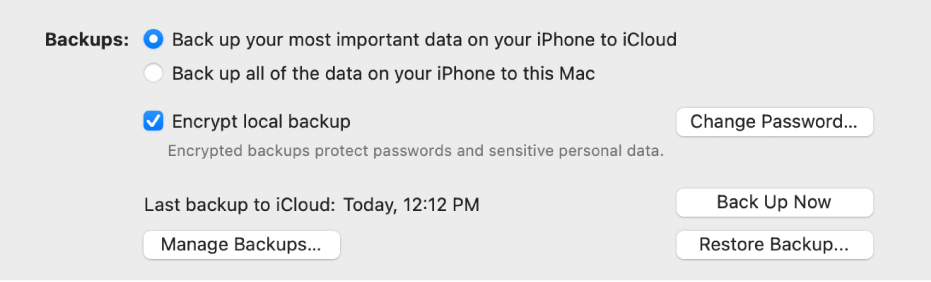 Restore iPad via Finder on Mac