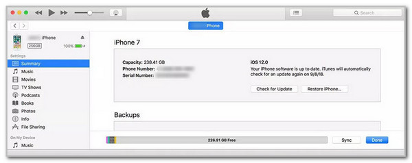 Click Summary Button