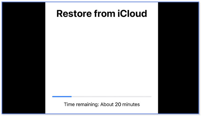 восстановление из интерфейса icloud