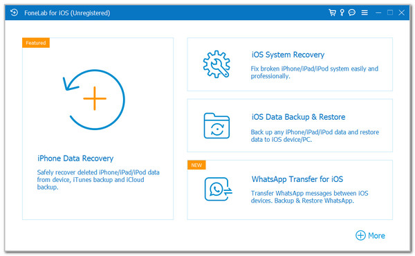 Click iPhone Data Recovery Button