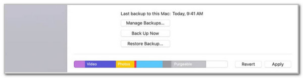 Click Restore Backup Button