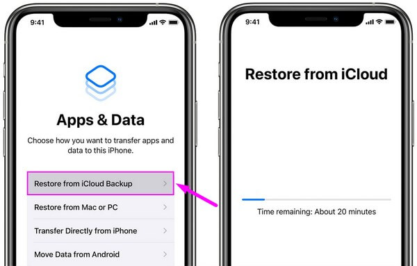 Restaurar iPhone sin contraseña de respaldo con iCloud