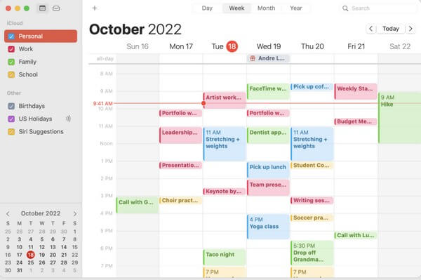 Herstel Agenda op iPhone op icloud.com