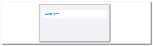 Tap Sync Now Button