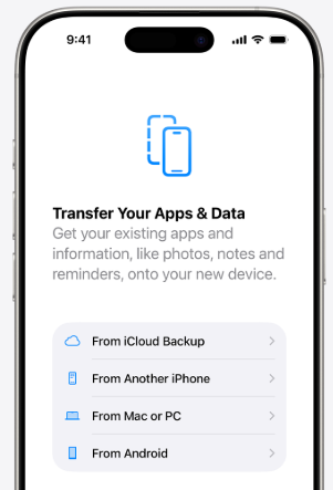 restore from icloud backup
