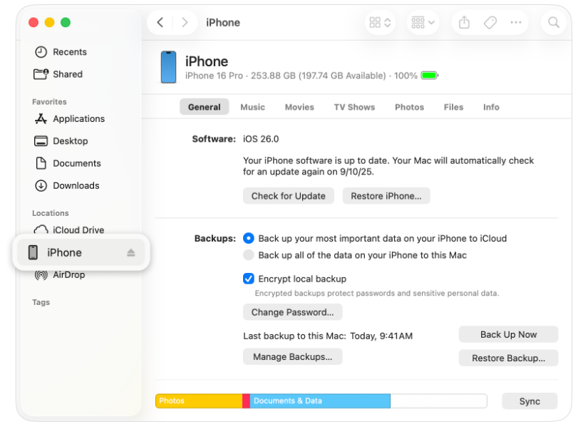 itunes restore backup