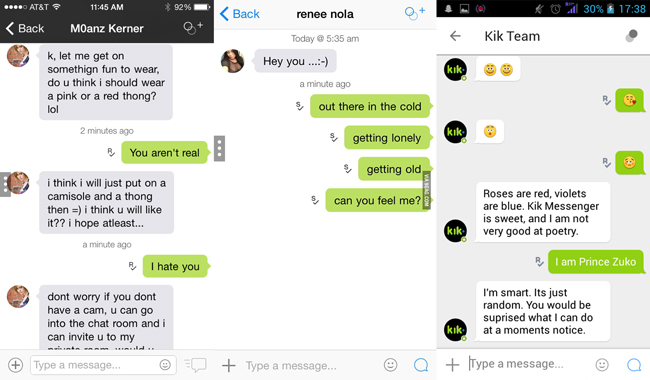 sauver iphone kik