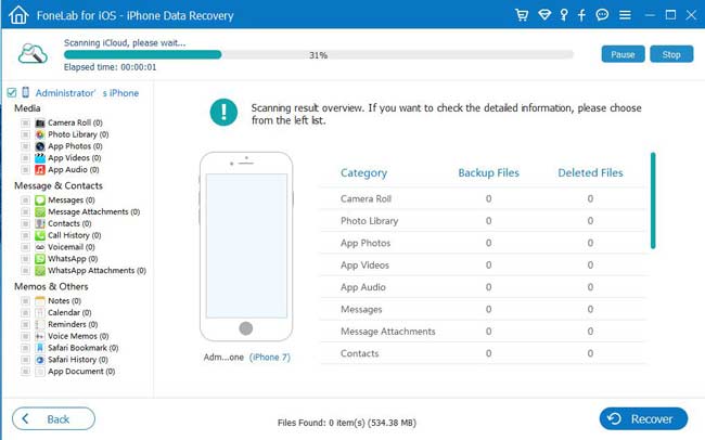 fonelab skanuj dane w icloud