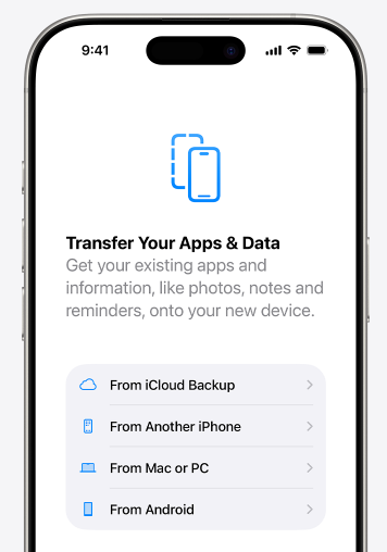 From iCloud Backup