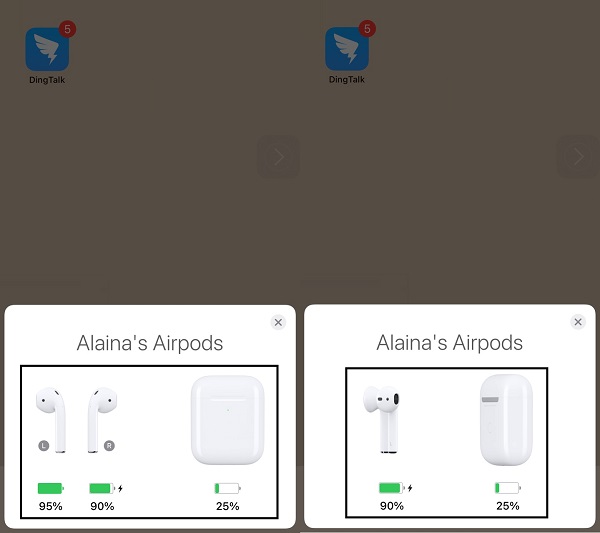 batería de los airpods