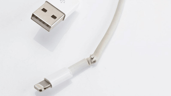 broken iphone usb cable